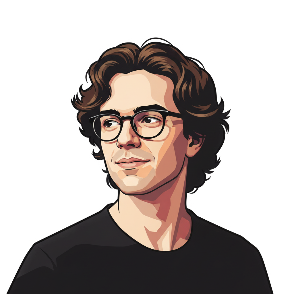 Stylised portrait of Benedikt Kolbeinsson